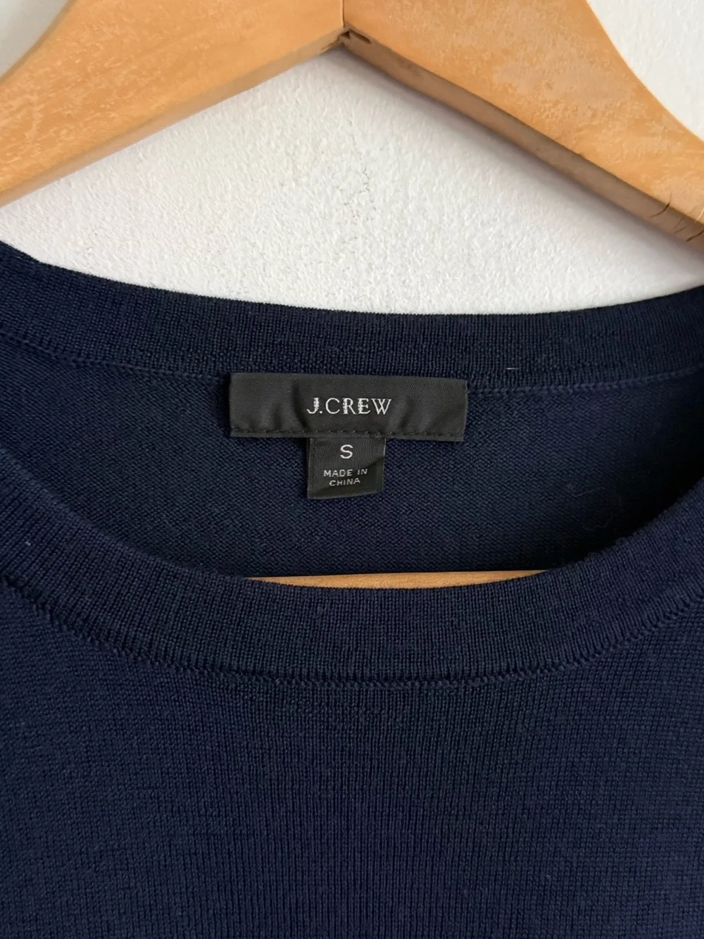 J.Crew Navy Blue Long Sleeve Crewneck Sweater Size Small